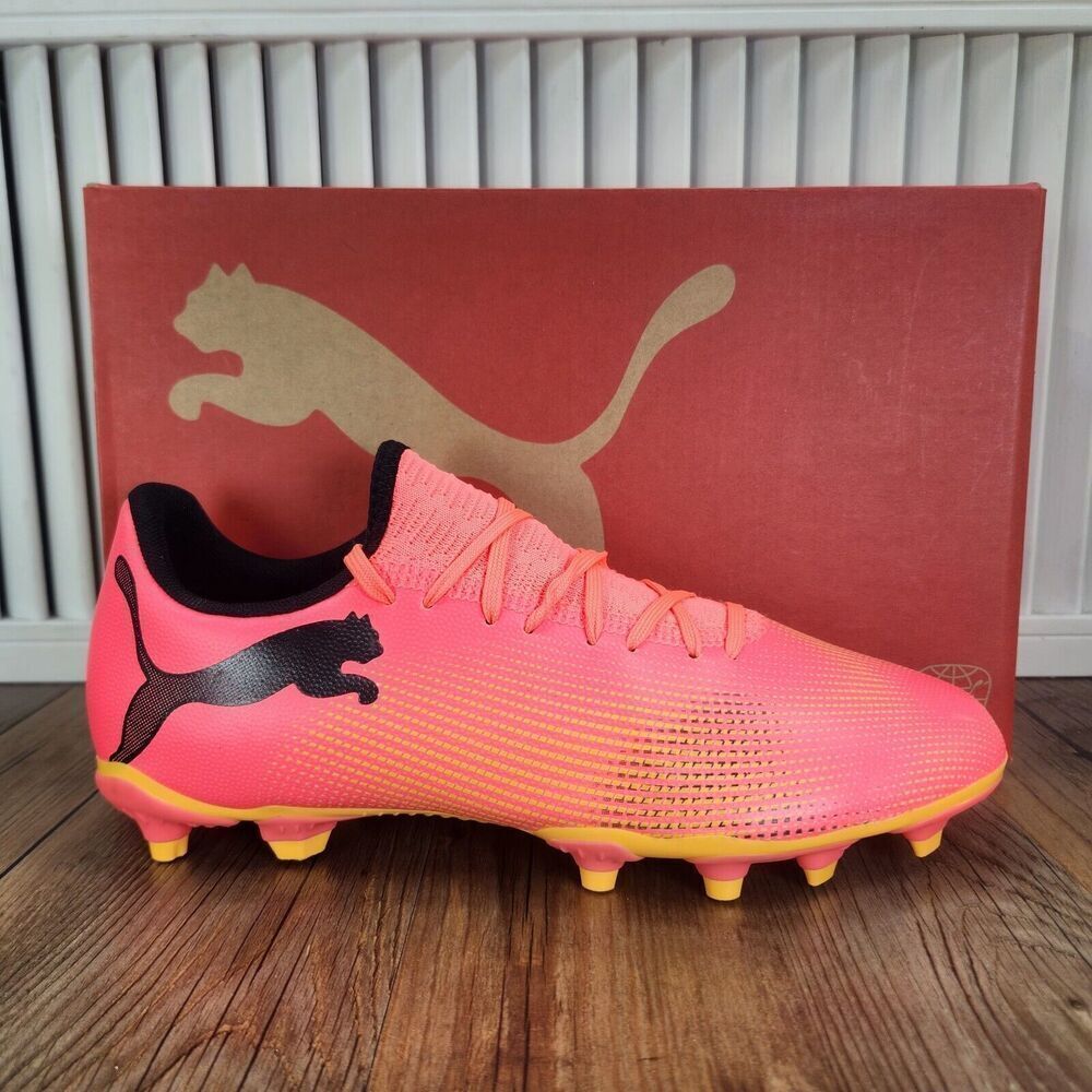 Puma Pink and Yellow Athletic Shoes